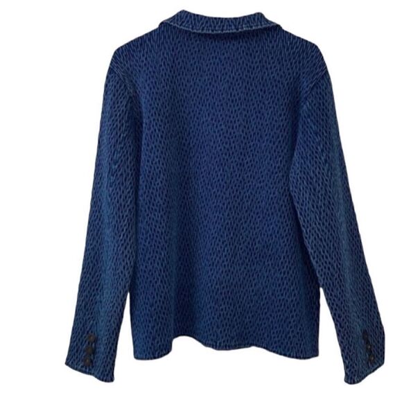 Christopher & Banks Blue Blazer/Jacket (Size Large) - Picture 2 of 7